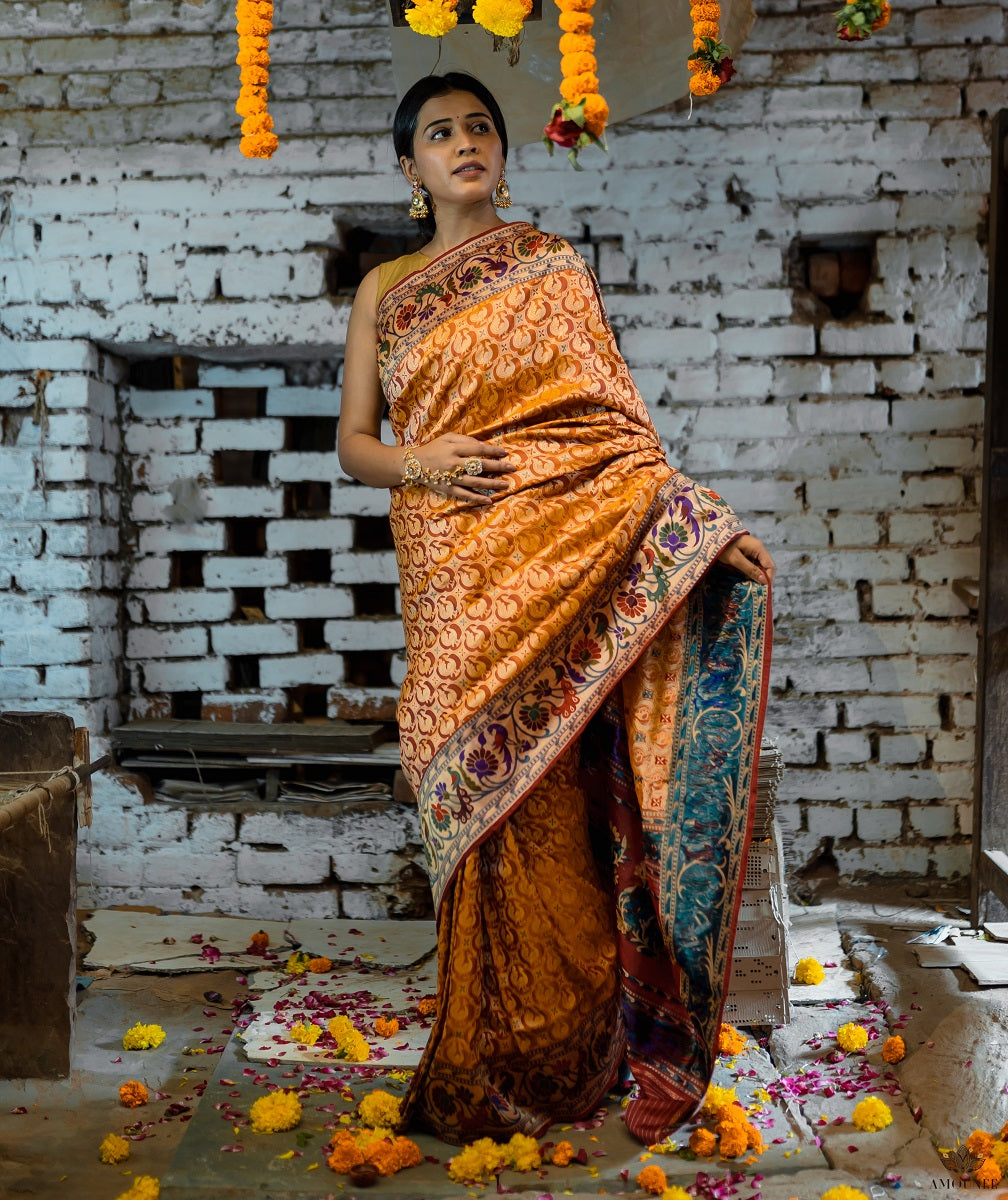 ASHAWALI BROCADE SILK SAREE