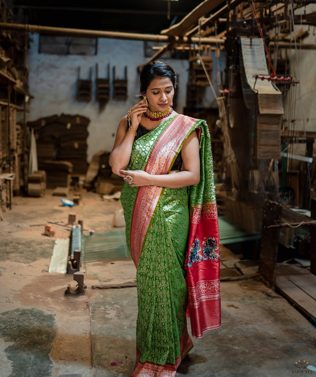 ASHAWALI BROCADE SILK SAREE
