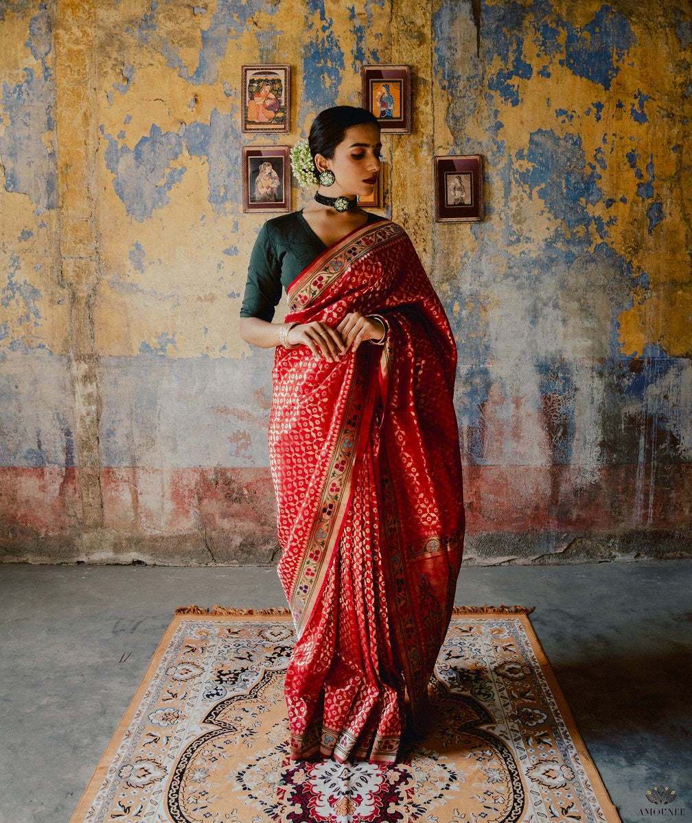 ASHAWALI BROCADE SILK SAREE