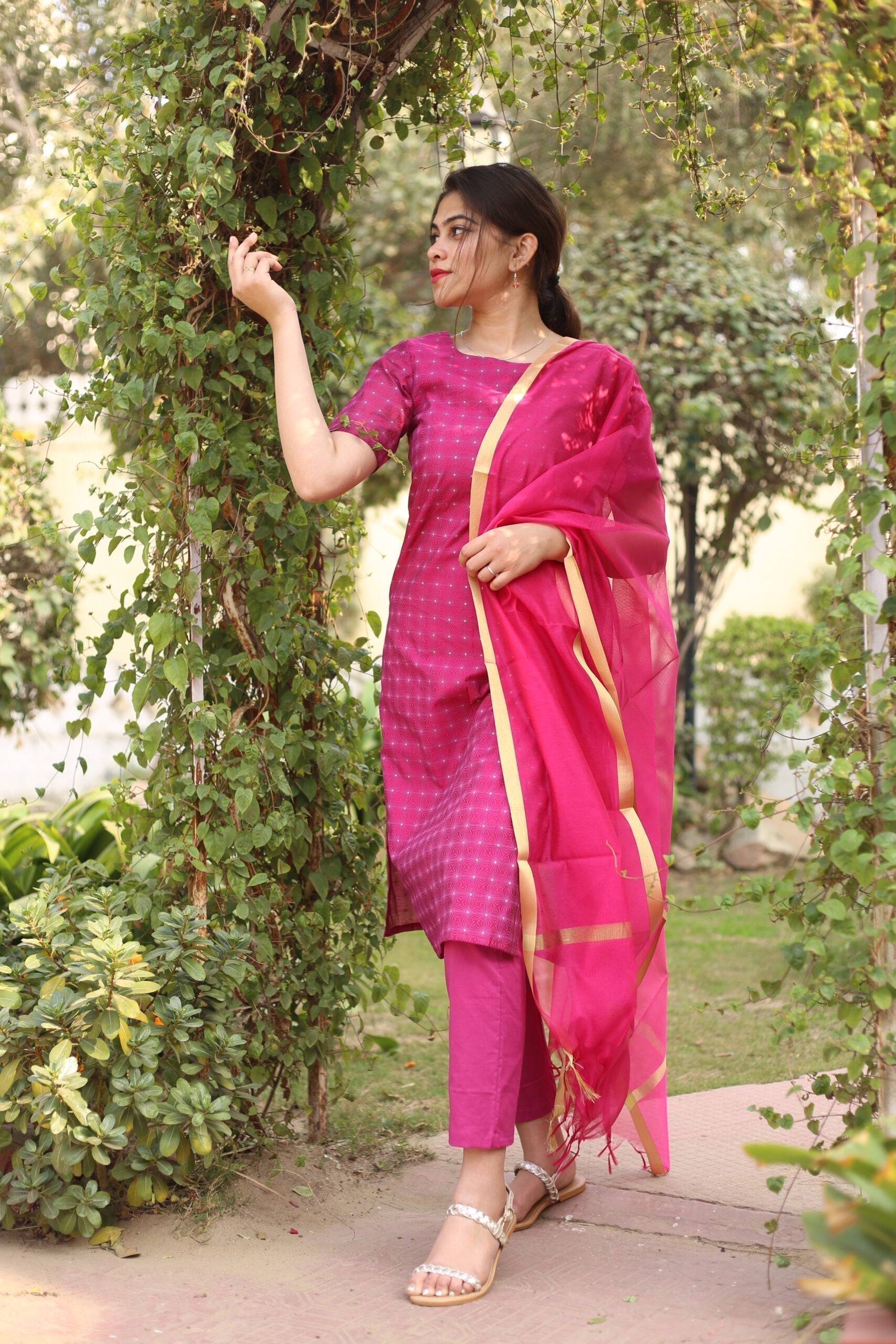 EMILY ROYAL PINK SUIT SET