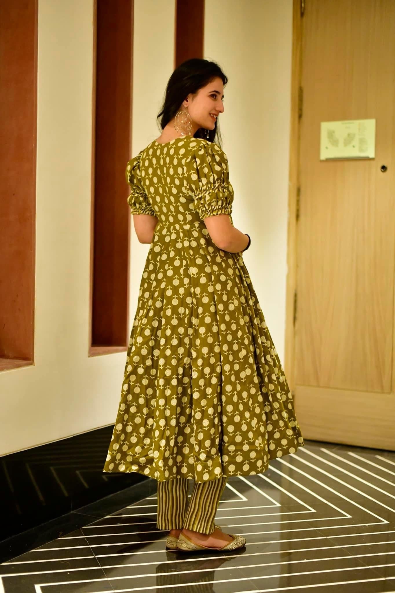 Green birch cotton suit set